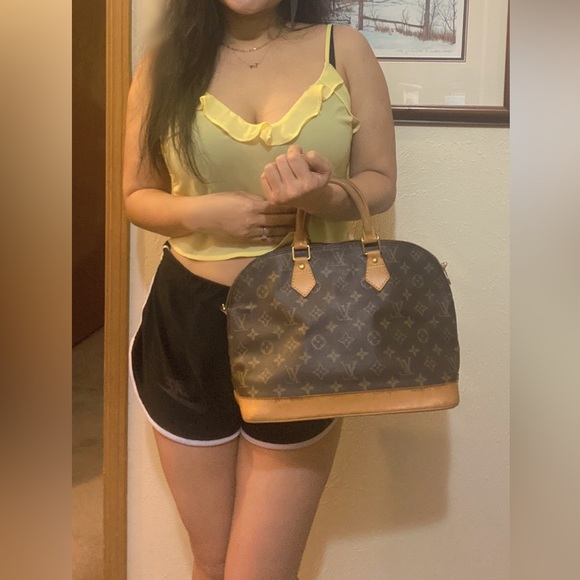 Authentic Louis Vuitton Alma Shoulder Bag PM Brown - Picture 3 of 12